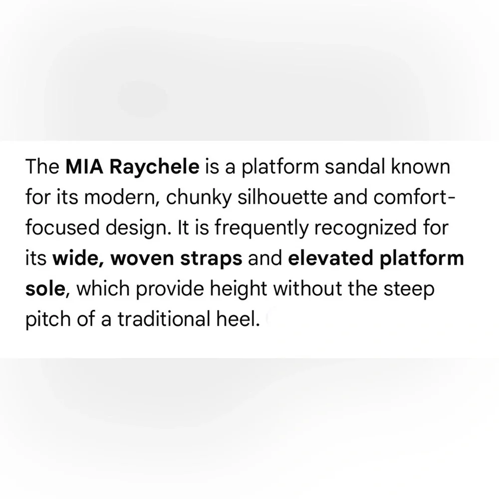 MIA Raychele Sandal (NWOT)